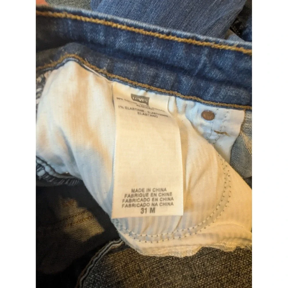 Vtg Levis Jeans‎ Mens 31x32 Original Fit Button Fly Straight Blue Medium Wash